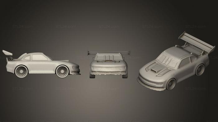 Автомобили и транспорт (Гоночный автомобиль, CARS_0273) 3D модель для ЧПУ станка